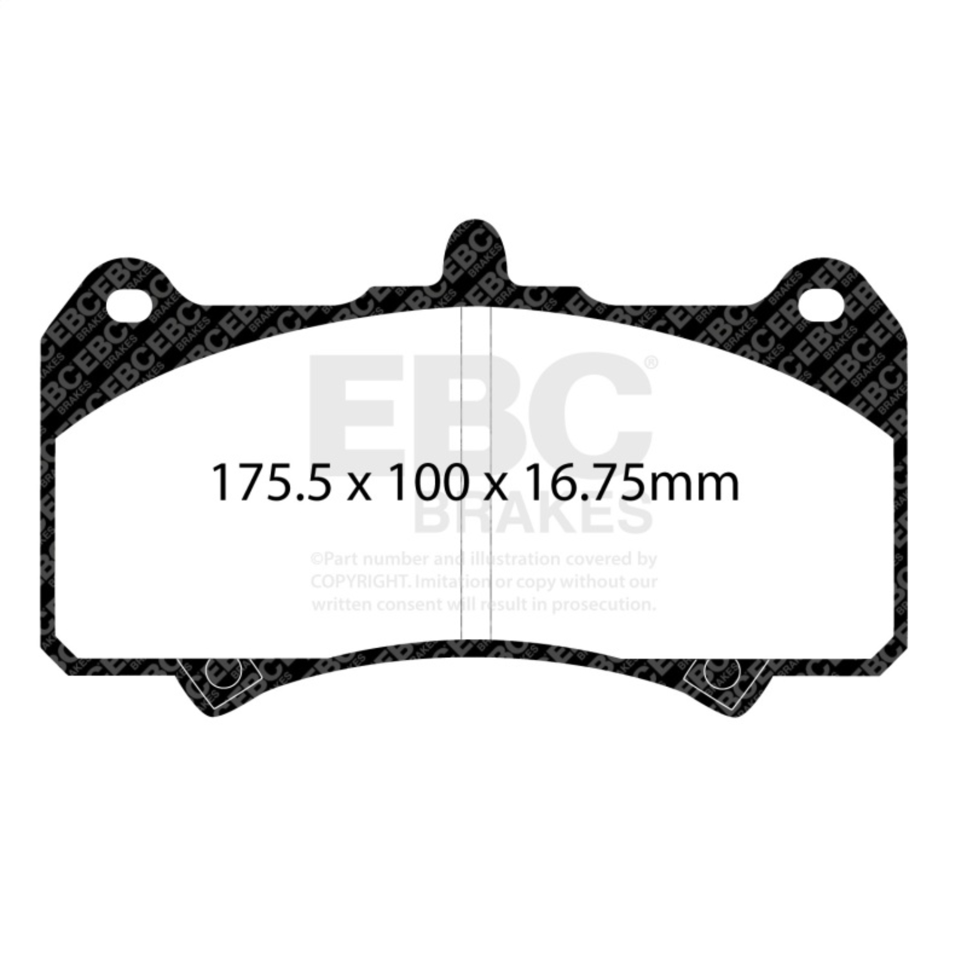 Picture of EBC Yellowstuff Brake Pad Sets - DP4074R