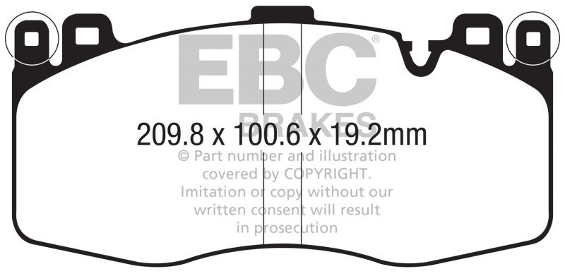 Picture of EBC Yellowstuff Brake Pad Sets - DP42370R