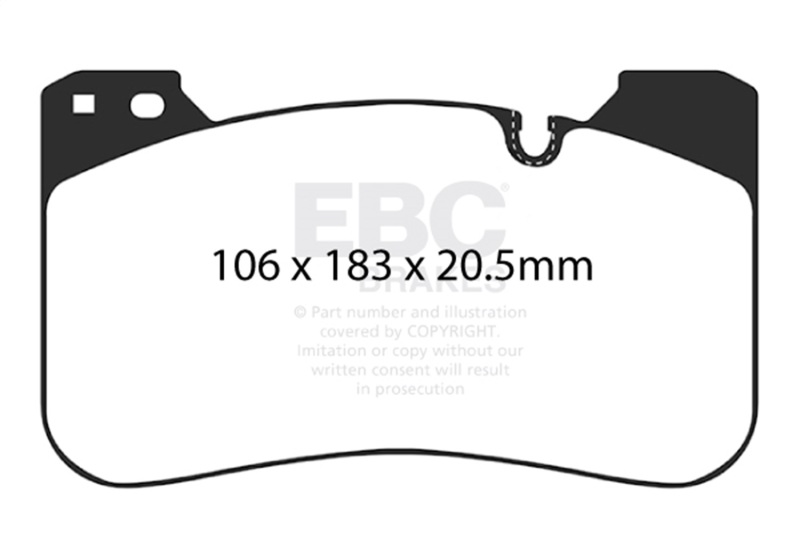 Picture of EBC Yellowstuff Brake Pad Sets - DP42331R