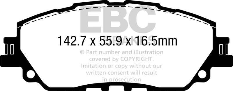 Picture of EBC Greenstuff Brake Pad Sets - DP62378