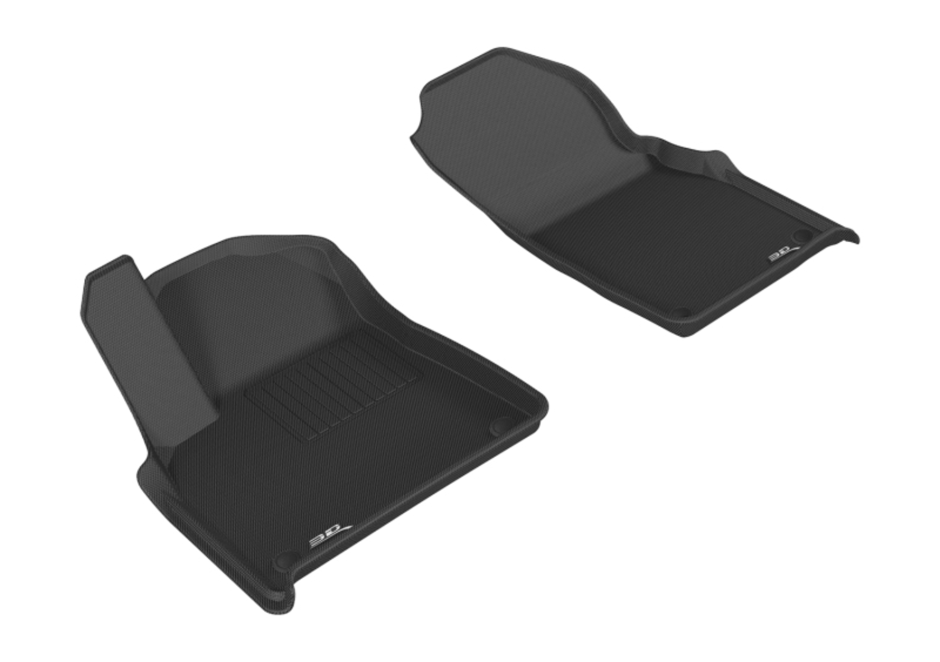 Picture of 3D MAXpider ACE Kagu-Front-Black Floor Mats - L1AD04011509