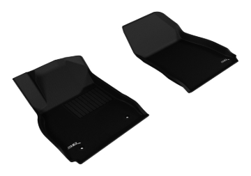 Picture of 3D MAXpider ACE Kagu-Front-Black Floor Mats - L1CD01111509
