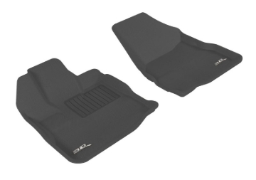 Picture of 3D MAXpider ACE Kagu-Front-Black Floor Mats - L1CH01411509