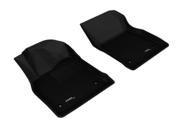 Picture of 3D MAXpider ACE Kagu-Front-Black Floor Mats - L1CH04411509