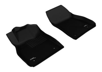 Picture of 3D MAXpider ACE Kagu-Front-Black Floor Mats - L1CH06311509