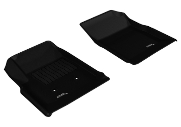 Picture of 3D MAXpider ACE Kagu-Front-Black Floor Mats - L1CH06711509