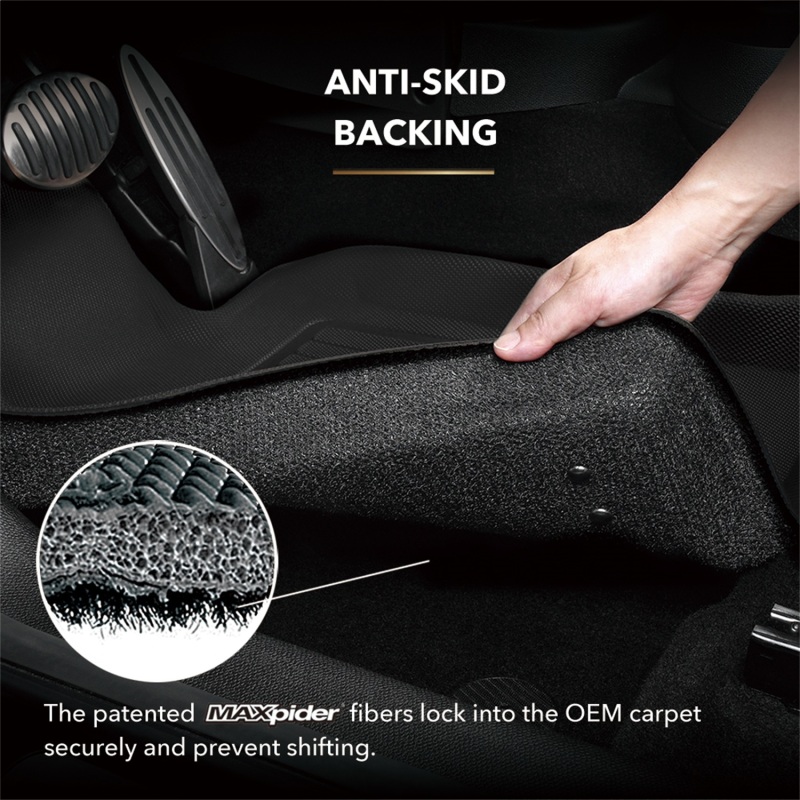 Picture of 3D MAXpider ACE Kagu-Front-Black Floor Mats - L1DG00511509