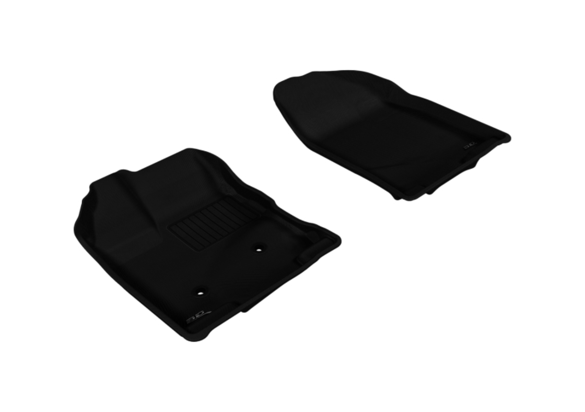 Picture of 3D MAXpider ACE Kagu-Front-Black Floor Mats - L1FR02011509