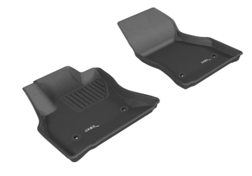 Picture of 3D MAXpider ACE Kagu-Front-Black Floor Mats - L1FA00411509