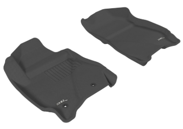 Picture of 3D MAXpider ACE Kagu-Front-Black Floor Mats - L1FR03711509