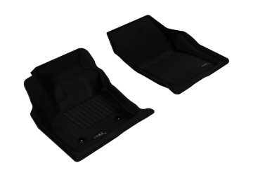 Picture of 3D MAXpider ACE Kagu-Front-Black Floor Mats - L1FR06011509