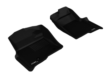 Picture of 3D MAXpider ACE Kagu-Front-Black Floor Mats - L1FR07211509