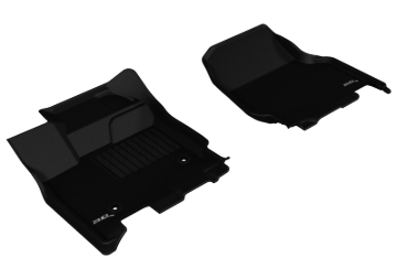 Picture of 3D MAXpider ACE Kagu-Front-Black Floor Mats - L1FR08311509