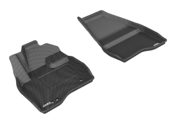 Picture of 3D MAXpider ACE Kagu-Front-Black Floor Mats - L1FR09111509