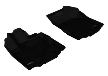 Picture of 3D MAXpider ACE Kagu-Front-Black Floor Mats - L1HD03911509
