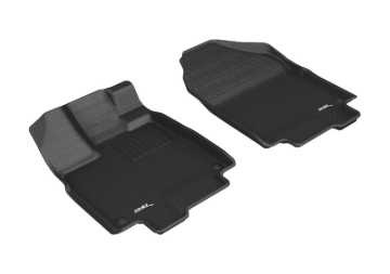 Picture of 3D MAXpider ACE Kagu-Front-Black Floor Mats - L1HD09111509