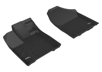 Picture of 3D MAXpider ACE Kagu-Front-Black Floor Mats - L1HD07311509