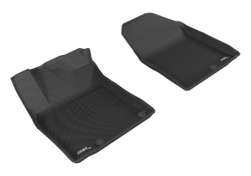 Picture of 3D MAXpider ACE Kagu-Front-Black Floor Mats - L1HY07811509