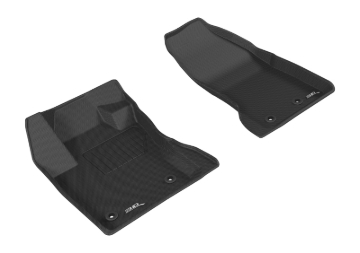 Picture of 3D MAXpider ACE Kagu-Front-Black Floor Mats - L1JP01311509