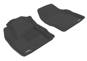 Picture of 3D MAXpider ACE Kagu-Front-Black Floor Mats - L1LR00111509