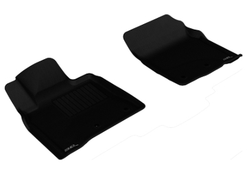 Picture of 3D MAXpider ACE Kagu-Front-Black Floor Mats - L1LX04411509