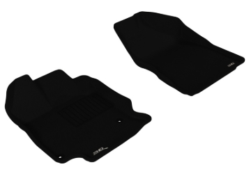 Picture of 3D MAXpider ACE Kagu-Front-Black Floor Mats - L1TY07811509