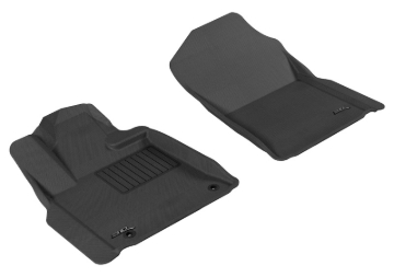 Picture of 3D MAXpider ACE Kagu-Front-Black Floor Mats - L1TY14711509