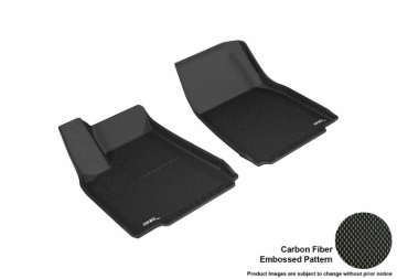 Picture of 3D MAXpider ACE Kagu-Front-Black Floor Mats - L1TL00111509