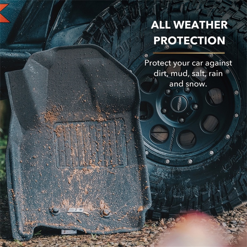 Picture of 3D MAXpider ACE Kagu-Front-Black Floor Mats - L1VW05611509