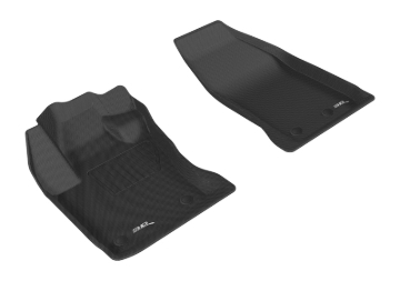 Picture of 3D MAXpider ACE Kagu-Front-Black Floor Mats - L1FA00511509