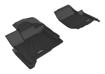 Picture of 3D MAXpider ACE Kagu-Front-Black Floor Mats - L1FR10111509