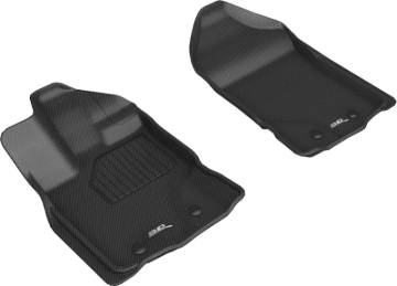 Picture of 3D MAXpider ACE Kagu-Front-Black Floor Mats - L1FR12211509
