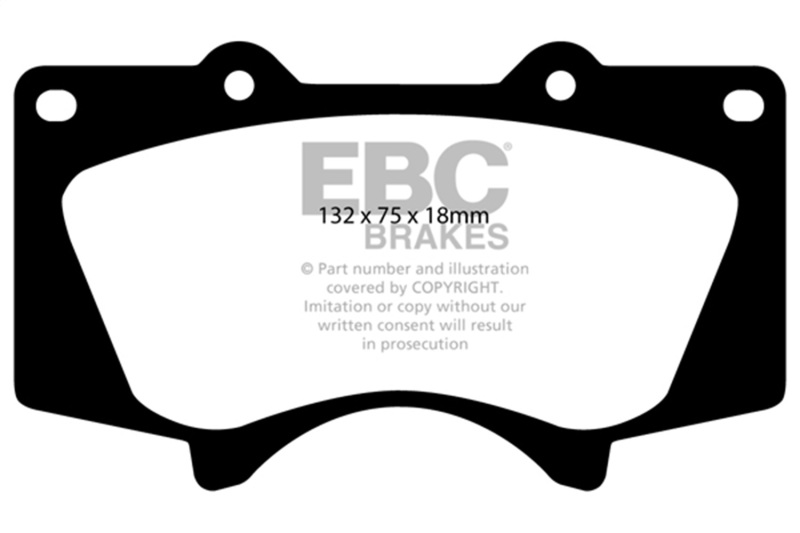 Picture of EBC Yellowstuff Brake Pad Sets - DP41657R