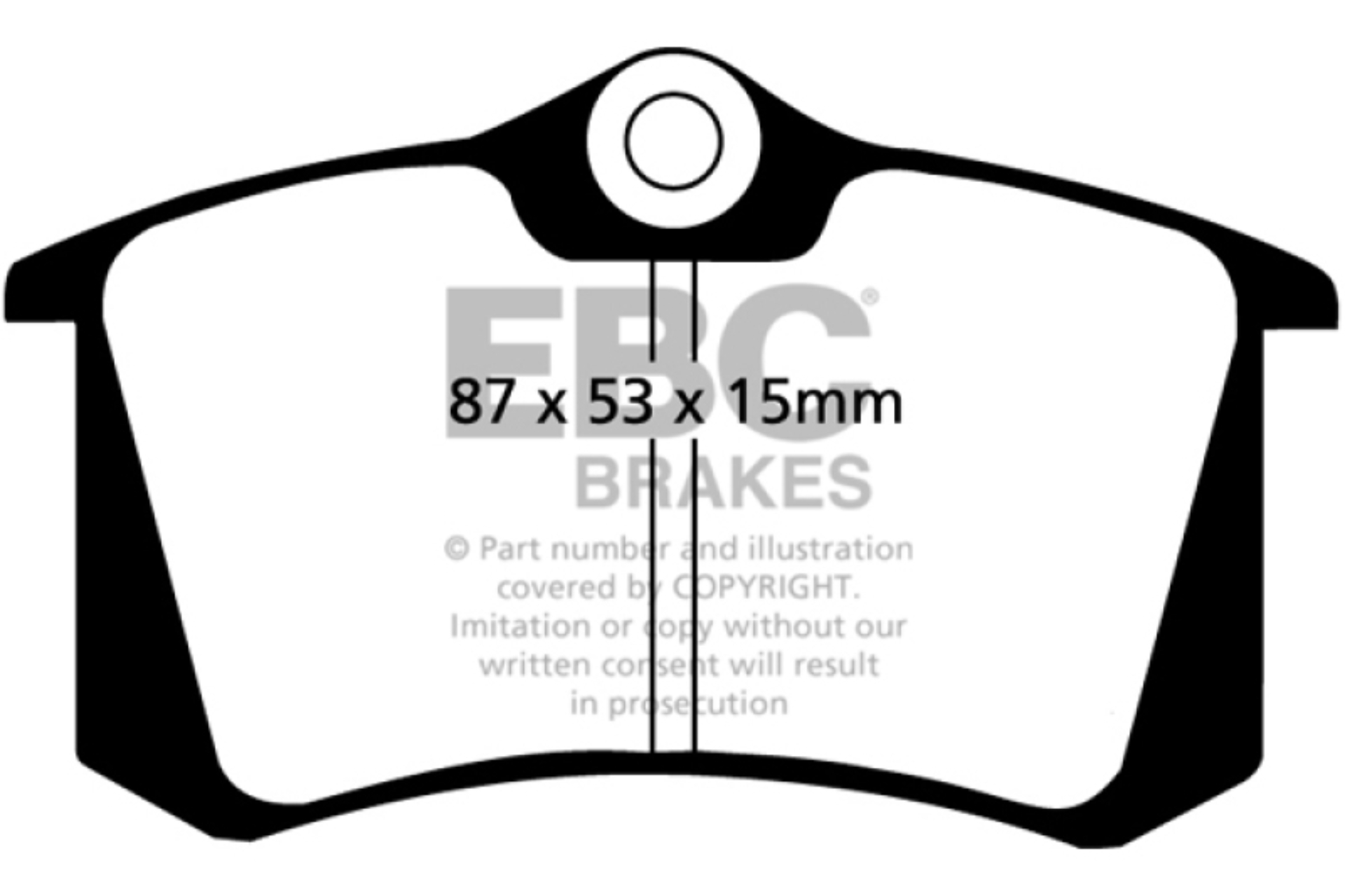 Picture of EBC Greenstuff Brake Pad Sets - DP2680