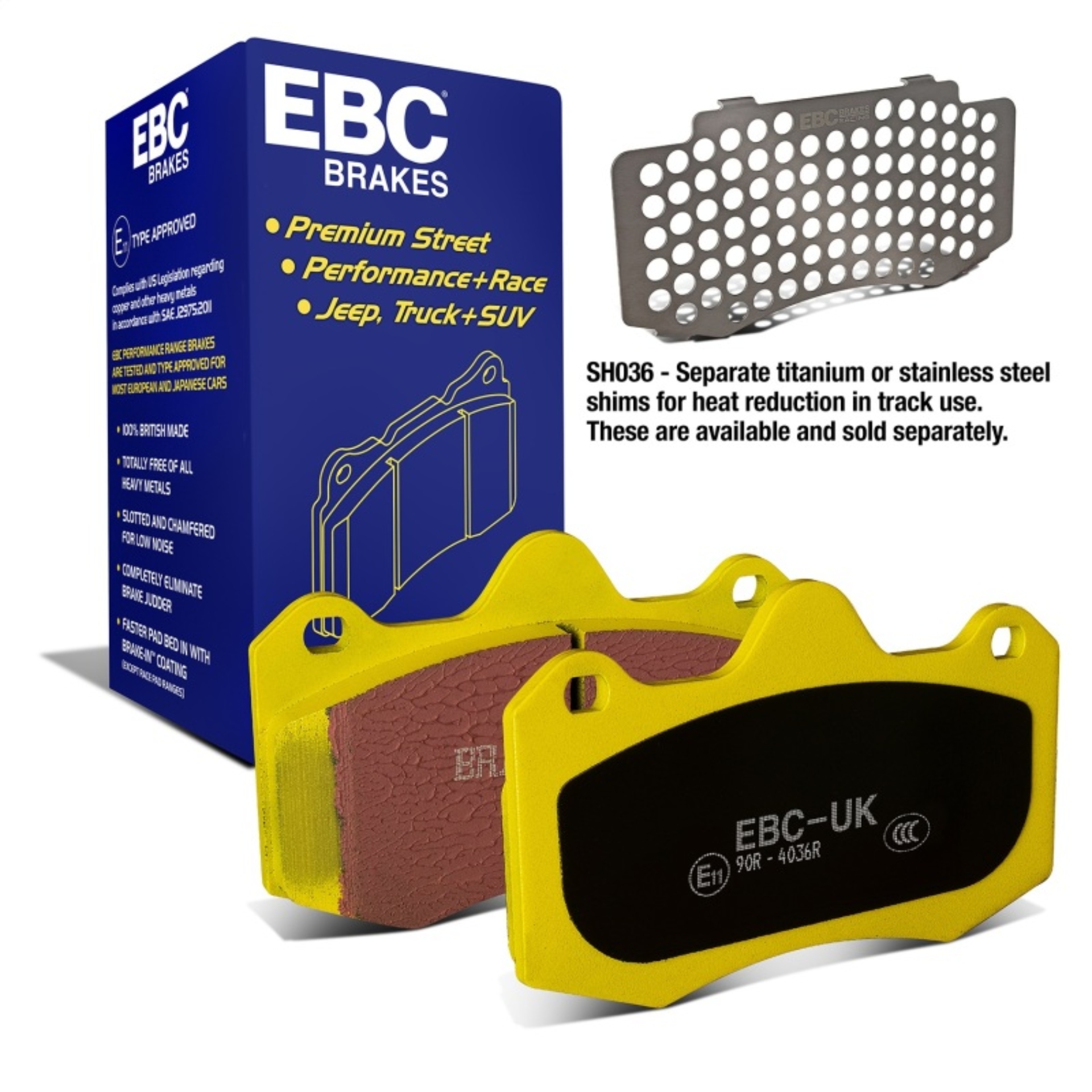 Picture of EBC Yellowstuff Brake Pad Sets - DP4036R