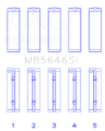 Picture of King Engine Bearings KING Main Bearings - MB5646SI