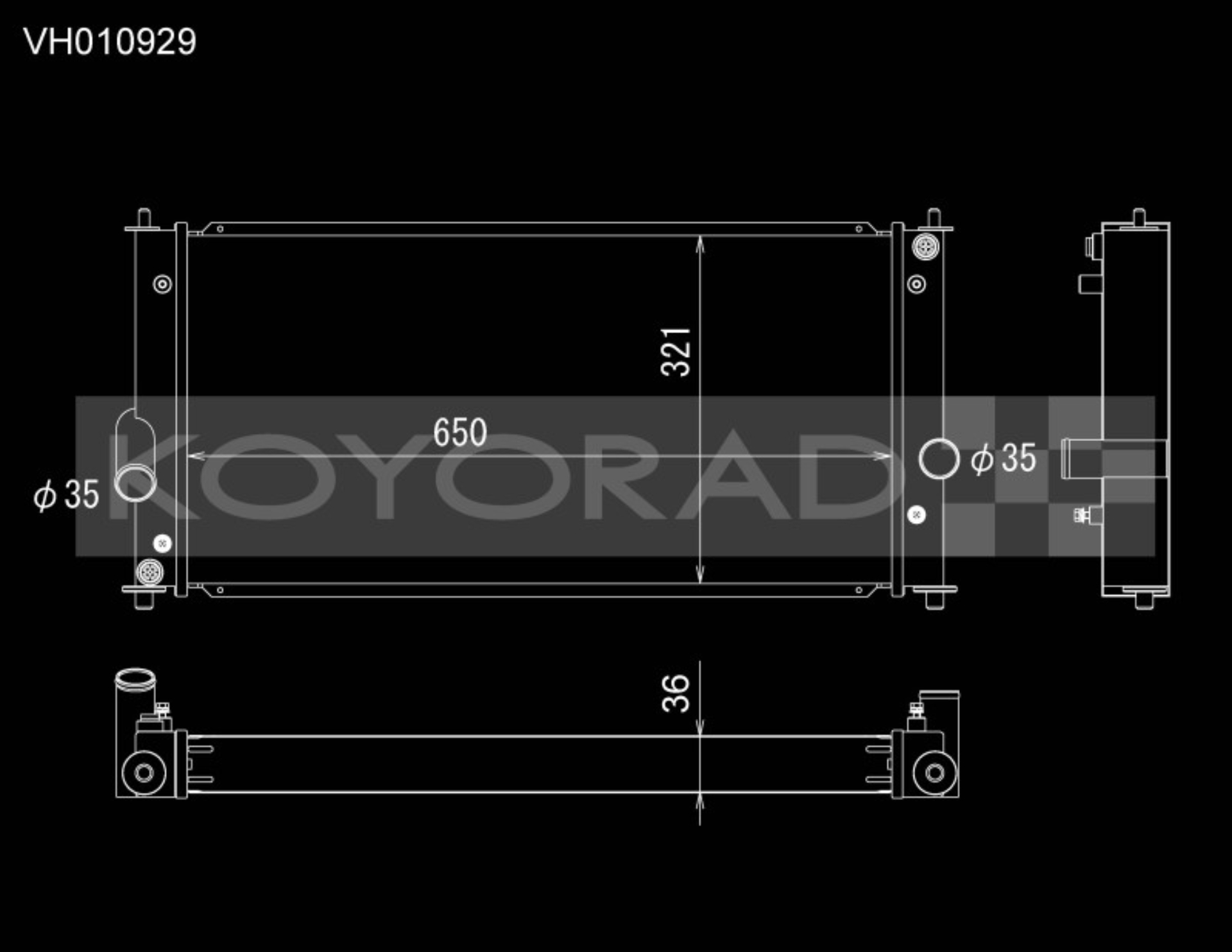 Picture of Koyo KOY Racing Radiators - VH010929