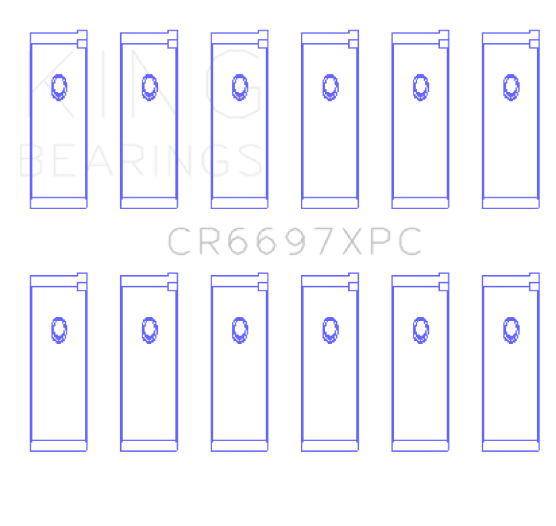 Picture of King Engine Bearings KING Performance Rod Bearings - CR6697XPC.026