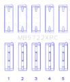 Picture of King Engine Bearings KING Performance Main Bearings - MB5722XPC0.5