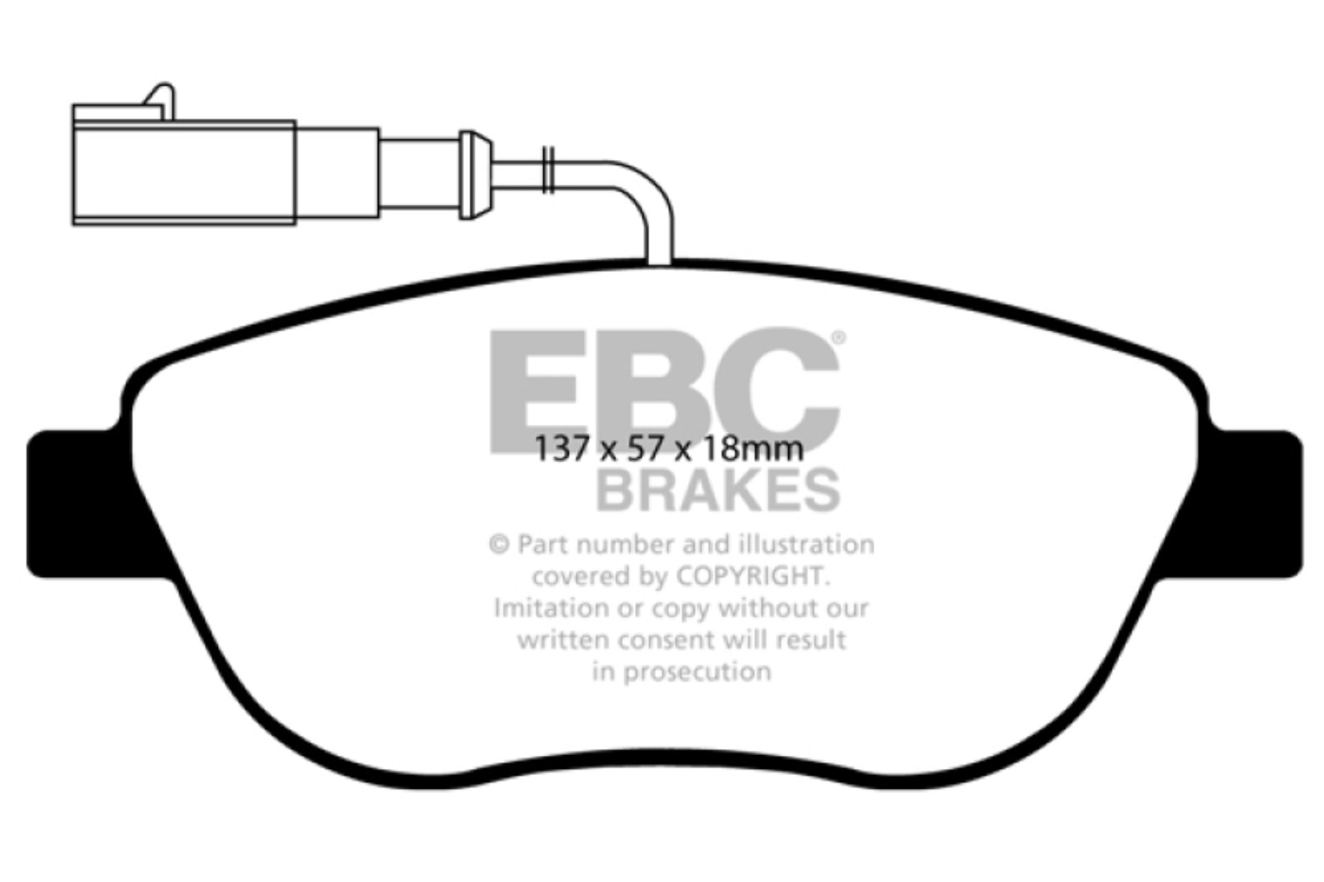 Picture of EBC Redstuff Brake Pad Sets - DP31383C