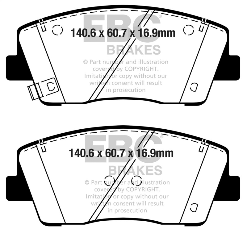 Picture of EBC Ultimax2 Brake Pad Sets - UD2117