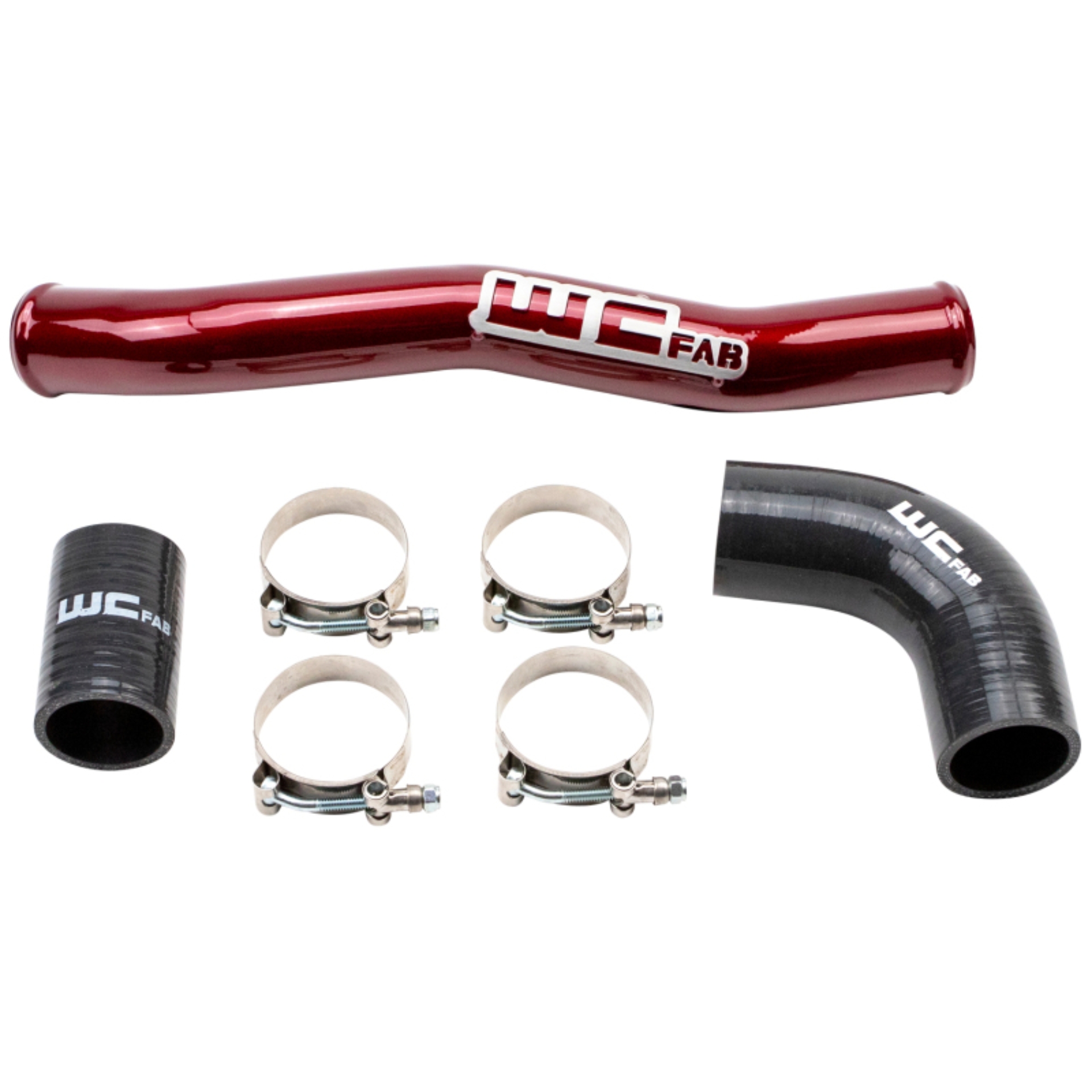 Picture of Wehrli WCF Upper Coolant Pipe Radiator Hoses - WCF100541-RED