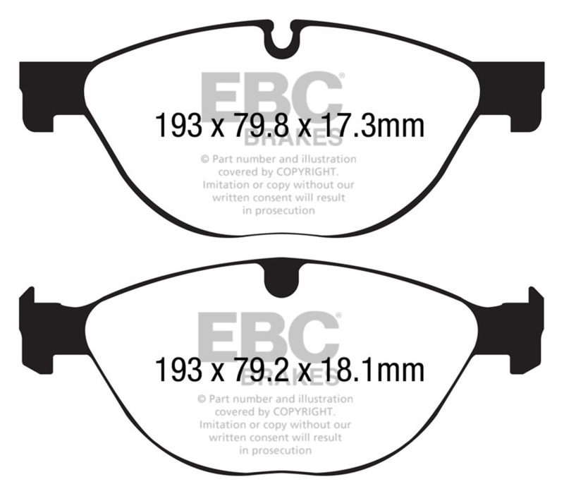 Picture of EBC Yellowstuff Brake Pad Sets - DP42191R