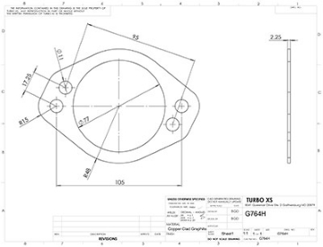 Picture of Turbo XS TXS Exhaust Gaskets - G764H