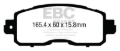 Picture of EBC Yellowstuff Brake Pad Sets - DP43011R