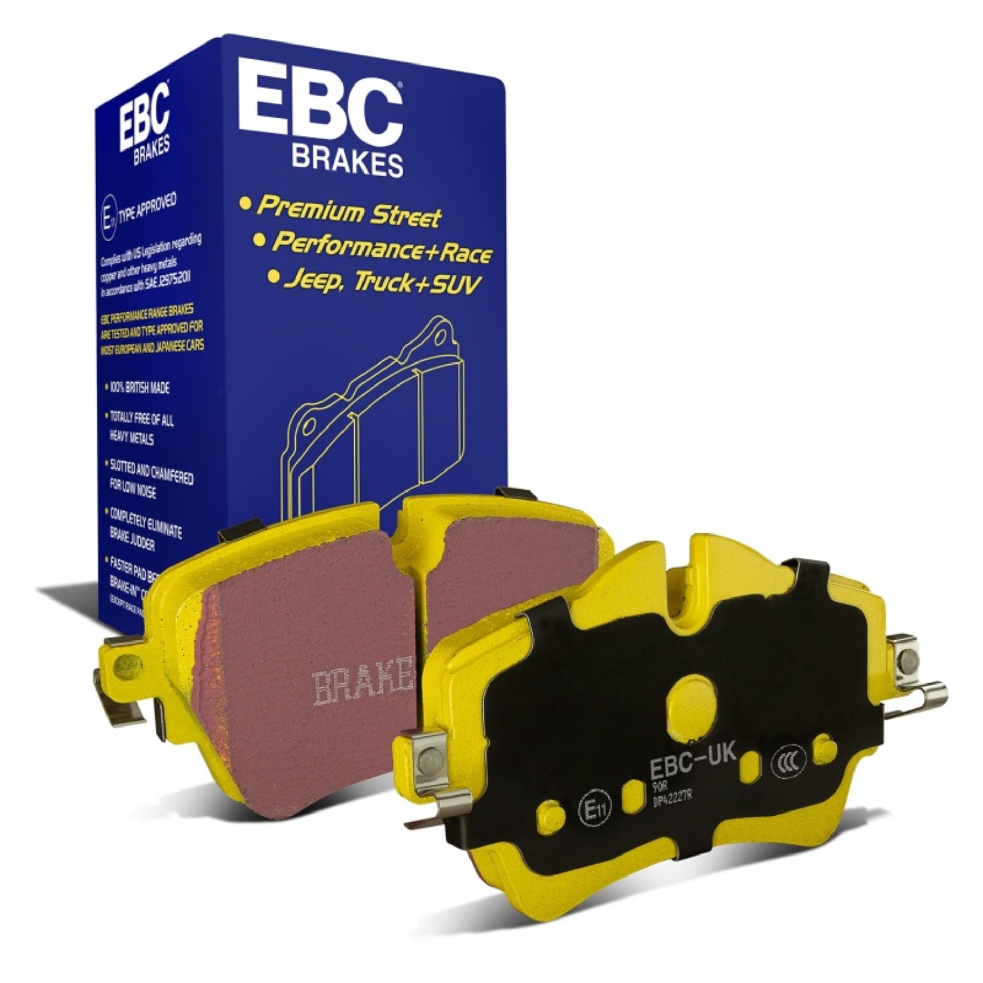Picture of EBC Yellowstuff Brake Pad Sets - DP42227R