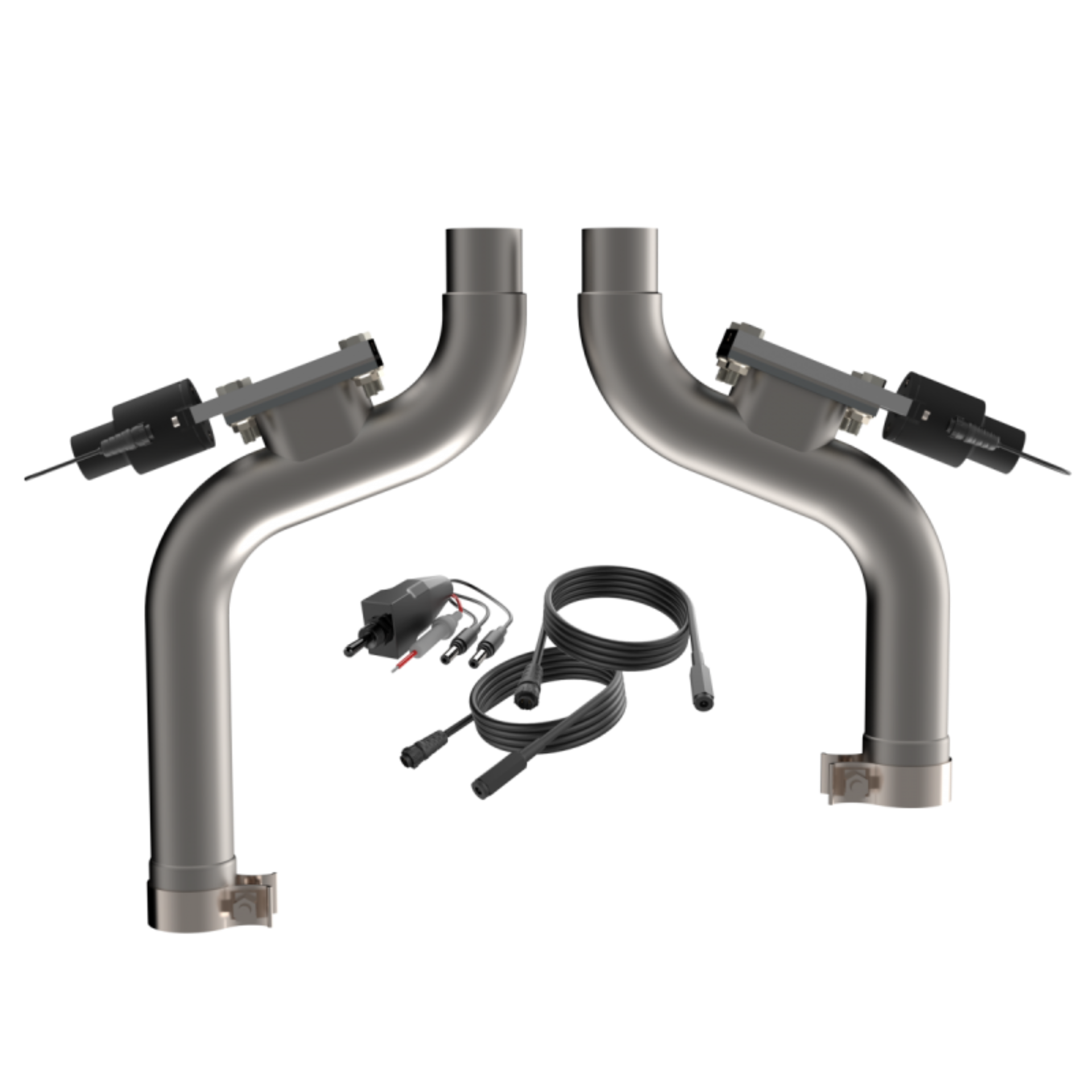 Picture of QTP Aggressor Cutout Pipes Exhaust Cutouts - 550015