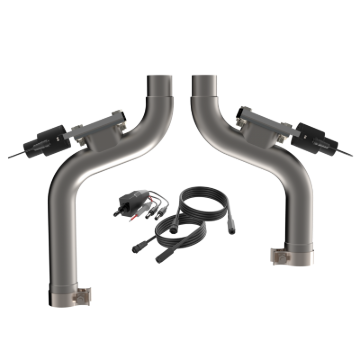 Picture of QTP Aggressor Cutout Pipes Exhaust Cutouts - 550015