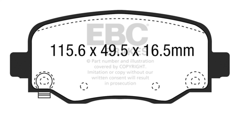 Picture of EBC Yellowstuff Brake Pad Sets - DP43031R