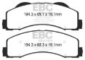 Picture of EBC Extra Duty Brake Pad Sets - ED93034